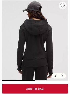 lululemon Black Hooded scuba Jacket size 4